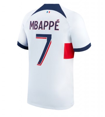 Paris Saint-Germain Kylian Mbappe #7 Replika Udebanetrøje 2023-24 Kortærmet